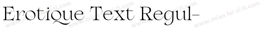 Erotique Text Regul字体转换
